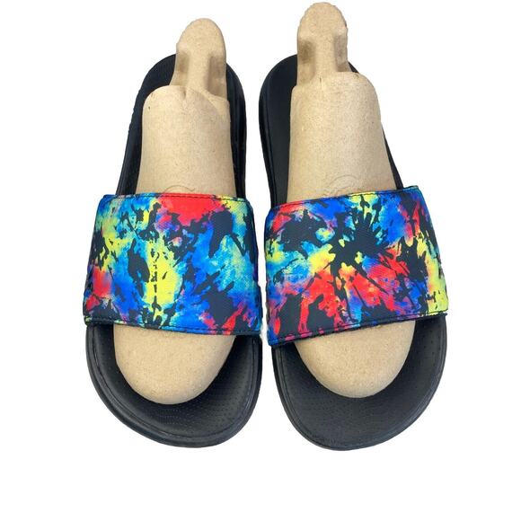 Hurley Slide Sandal Multicolored Camouflage Neon Black Size 13 NEW main image 5